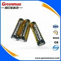 Zn/MnO2 super alkaline battery lr6 1.5v