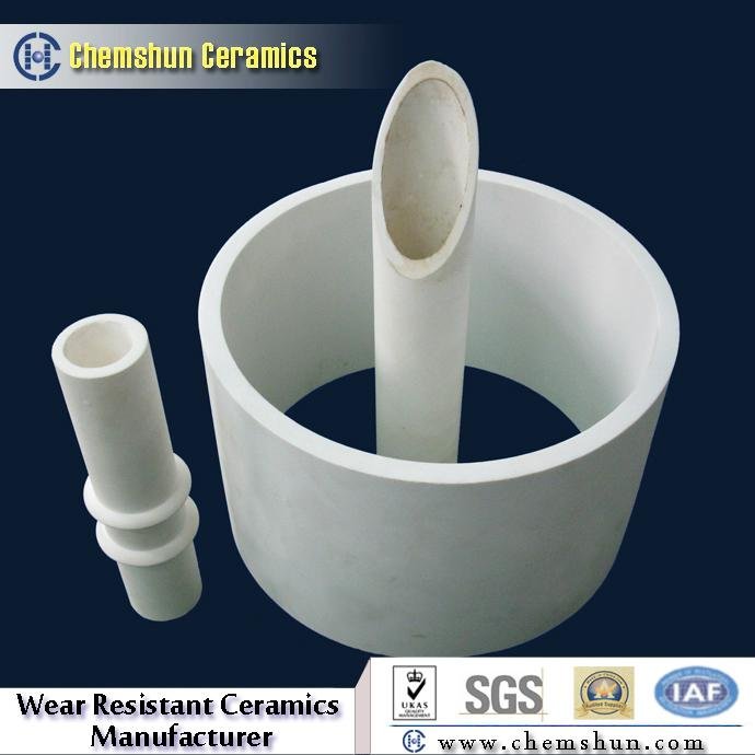 Wear Resistant Alumina Ceramic Pipe Liner for Material Conveying System 5