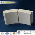 92% 95% Al2O3 Alumina Ceramic Pipe Tile Liner as Steel Pipeline Linings 3