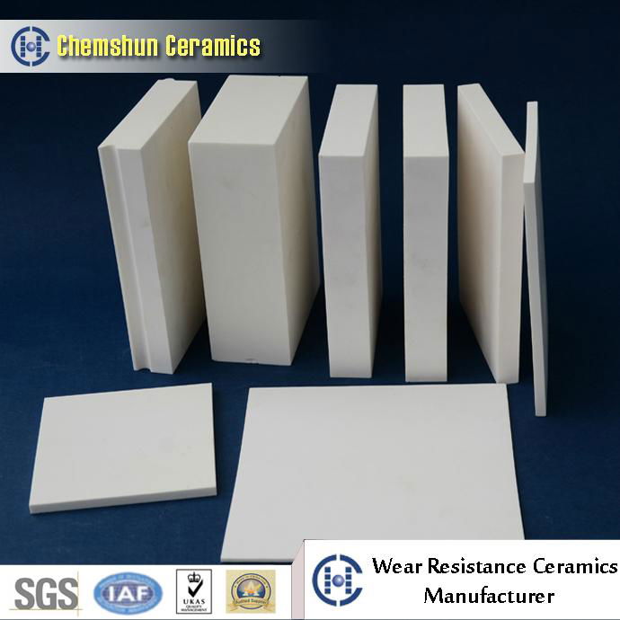 92% 95% Al2O3 Alumina Ceramic Pipe Tile Liner as Steel Pipeline Linings 5