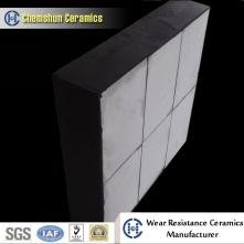 Composite ceramic rubber panel for absorbing high impact