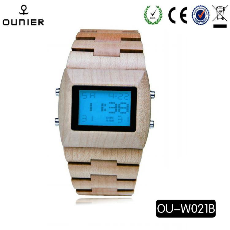 Wholesale price quartz wooden watches design for fashionable ladies and men 