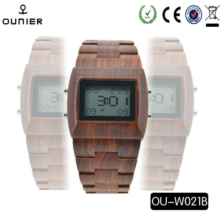 Wholesale price quartz wooden watches design for fashionable ladies and men  2