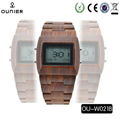 Wholesale price quartz wooden watches design for fashionable ladies and men  2