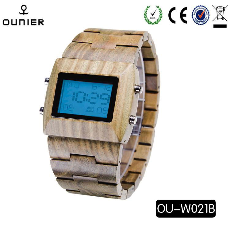 Wholesale price quartz wooden watches design for fashionable ladies and men  3