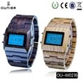 Wholesale price quartz wooden watches design for fashionable ladies and men  4