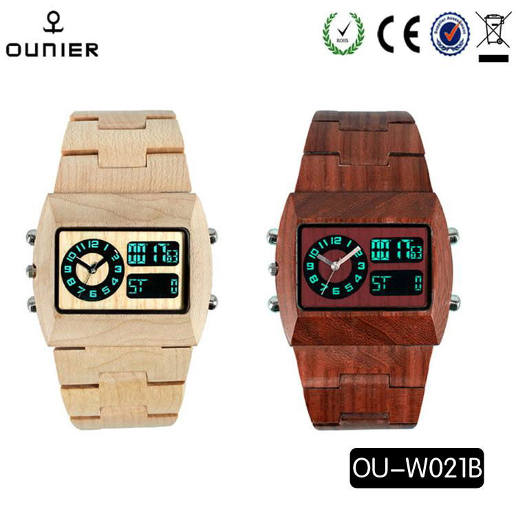 Wholesale price quartz wooden watches design for fashionable ladies and men  5