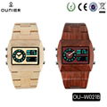 Wholesale price quartz wooden watches design for fashionable ladies and men  5