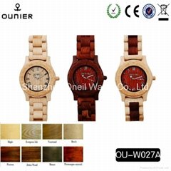 One piece drop shipping wood wrist watch real factory price wooden quartz watch