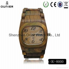 Factory price wooden wrist watch for couples best gifts quartz watch