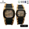 Factory price wooden wrist watch for couples best gifts quartz watch 4