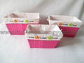 paper wicker storage basket with