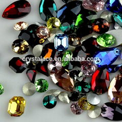 Fancy Glass stone, colours fancy rhinestone for dressing