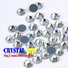 16 cuts Hot fix rhinestone heat transfer crystal stone with glue 