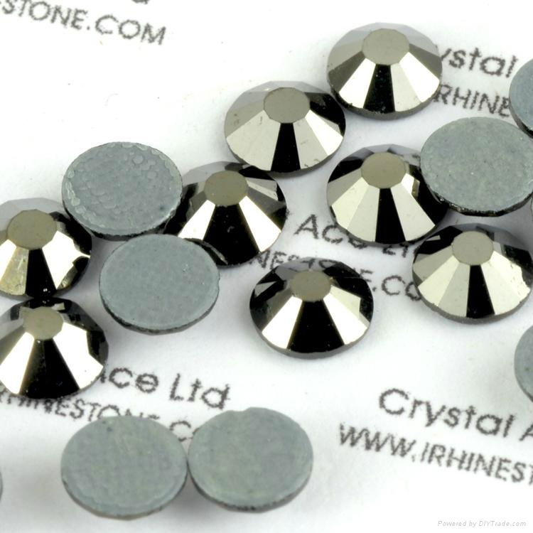 16 cuts Hot fix rhinestone heat transfer crystal stone with glue  2