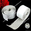 Best Price 2mm adhesive hotfix crystal rhinestone trimming mesh 2