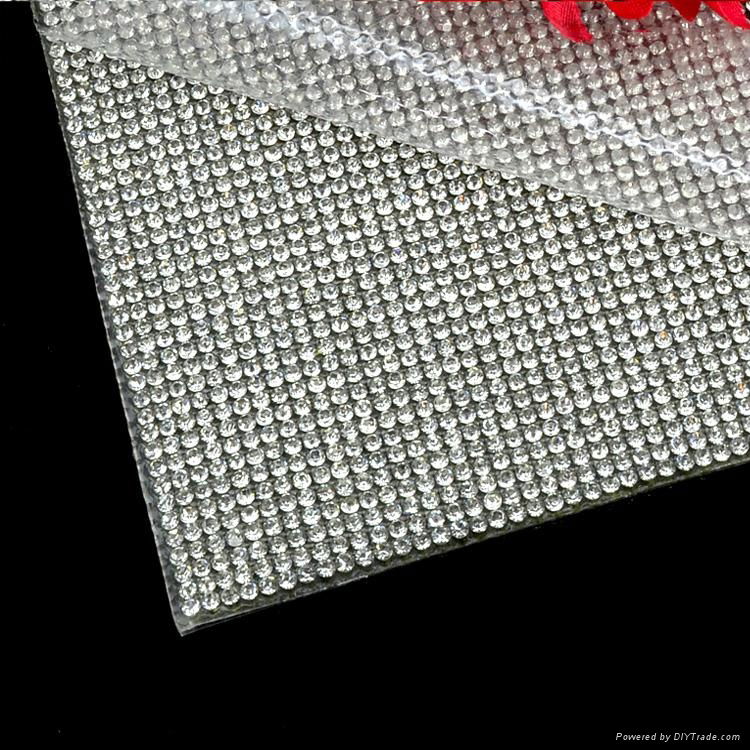 Wholesale Bling Bling 24X40cm Hotfix Rhinestone Mesh Sheet Trimming 4