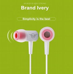 Dongguan Brand Earphone Ivery for Listening the Music Only