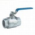 2 Pcs 1000 PSI WOG WCB Threaded Ball Valve 1