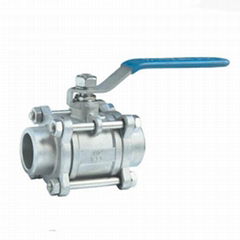 3pcs 1000 PSI WOG SS304 Threaded Ball Valves