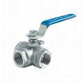 3 Way Female Threaded Ball Valves 1