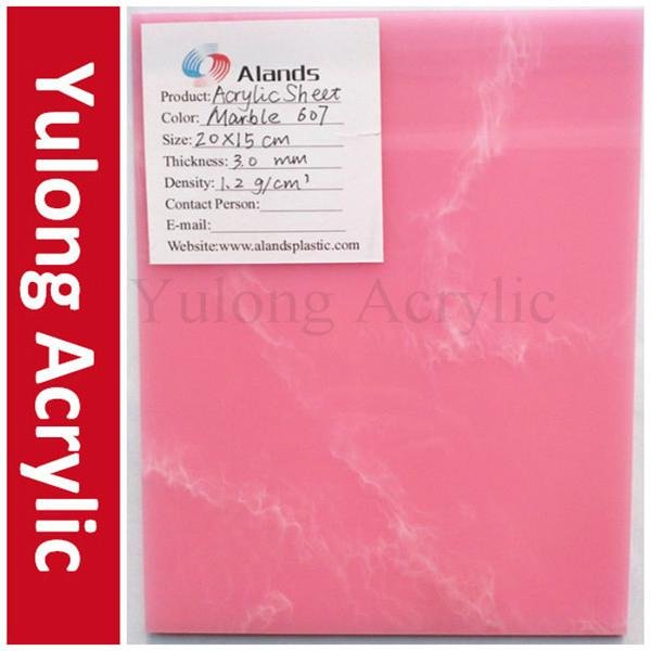 Solid Surface Marble Acrylic Sheet for decoration
