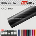 AXEVINYL Factory Direct Premium Matte Black 3D Carbon Fiber Vinyl 1