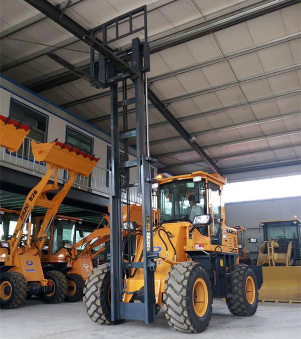 Top quality rough terrain diesel forklift 3 ton loading lift trucks