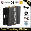 Universal remote control Free online plaform 3G gps vehicle tracker with real ti 5