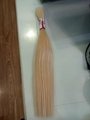 100% REMY COLORED DOUBLE DRAWN HUMAN HAIR #60 1