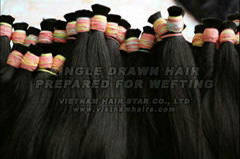 VIETNAMESE SINGLE DRAWN REMY HUMAN HAIR