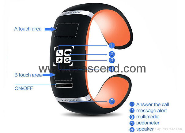 Bluetooth Smart Bracelet High Quality LED Screen Smart Bluetooth Bracelet, Smart 4