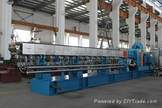 Twin screw extrder, plastic compounding pelletizing machine for sale  5