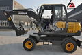 Chinese Mini Excavator for Sale 6 Ton Wheel Excavator Js75-9m 1