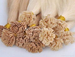 Flat tip hair extension prebonded hair extension