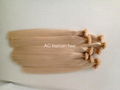 Flat tip hair extension prebonded hair extension 5