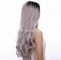 synthetic wig grey