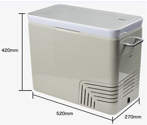 DC power and AC100V-240V(by adapter)car refrigerator freezer CE,RoHS
