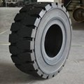 355/65-15 solid tyre for forklift in port steel mill 1