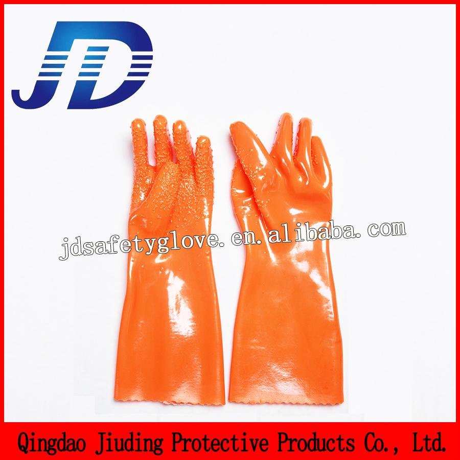 pvc oil resistant smooth finished gloves 3