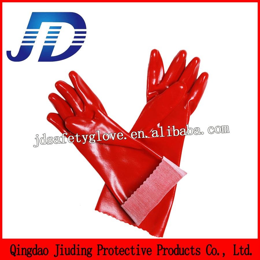 pvc oil resistant smooth finished gloves 4