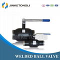 JKTL Single Flanged Stainless Steel Welded Ball Valve