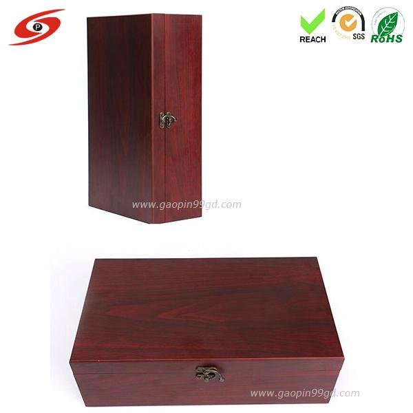 Wine wooden box customize 3