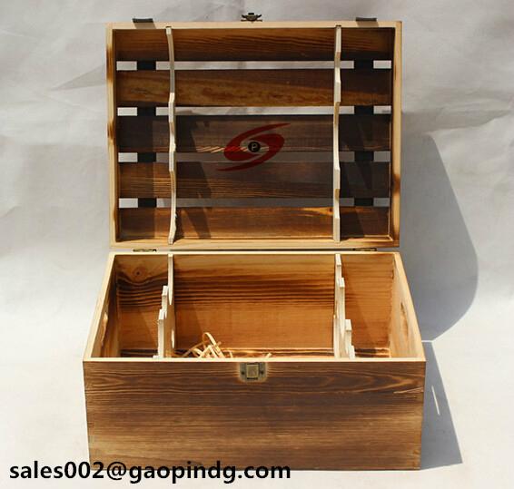 Wine wooden box customize 3