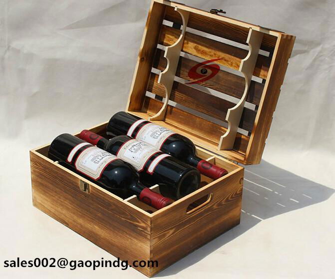 Wine wooden box customize 4