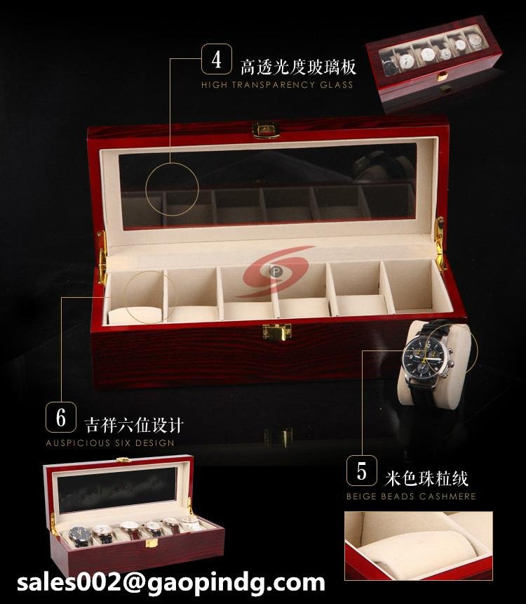 Watch wooden box customize 4