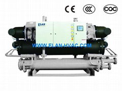 Water Cooled Screw Industrial Chiller R407C R134a  