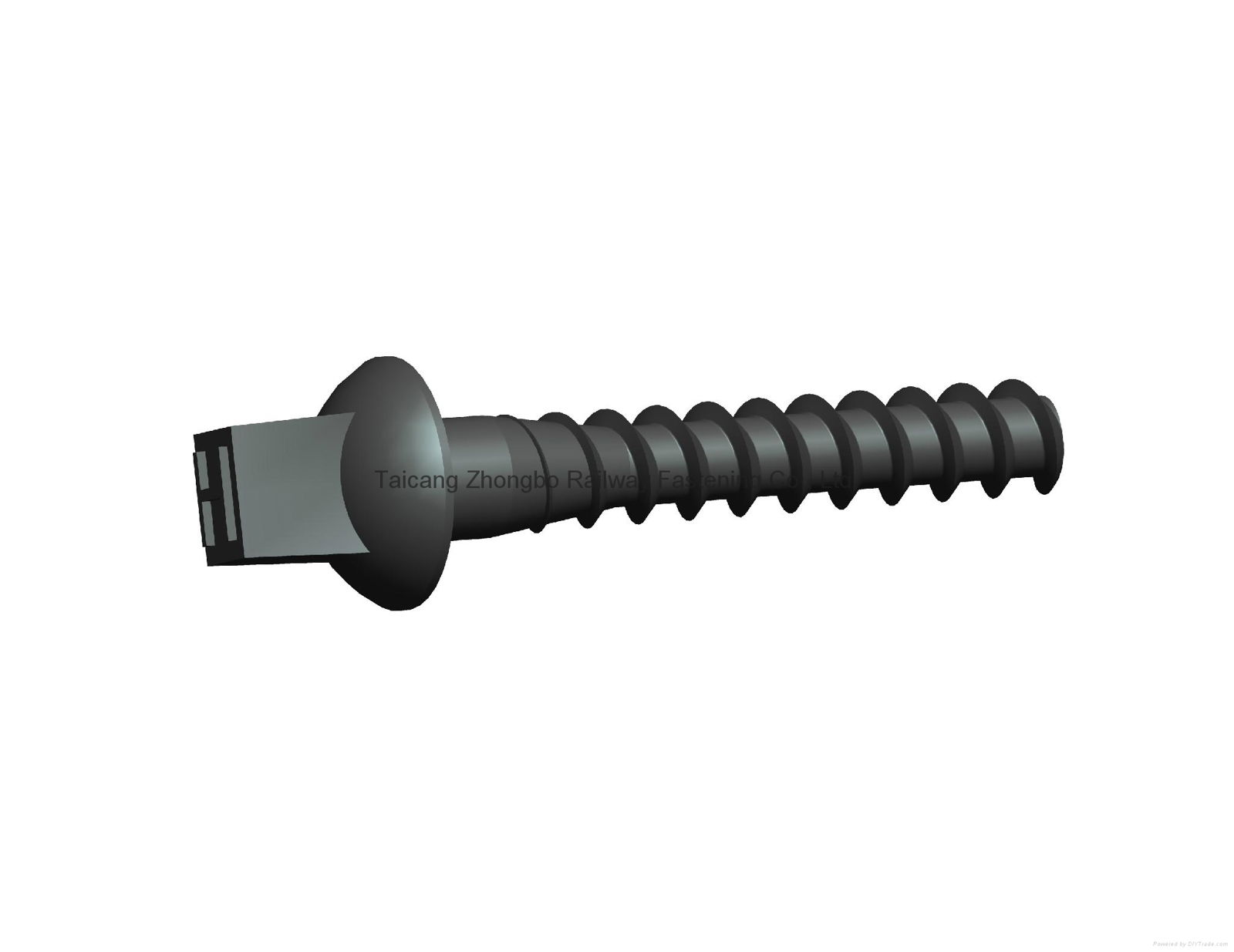 Screw spikes used in tie plates