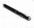 China supplier Promotional 4 in 1 stylus touch pen with LED torch light laser po 3