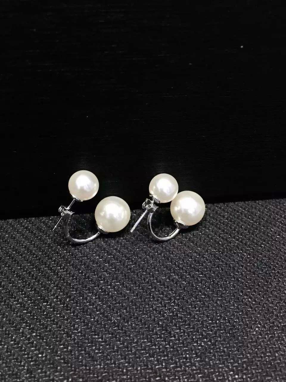 Neffly S925 Pearl Stud Earrings Korean movie The winter wind blowing at Song Hye 5